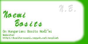 noemi bosits business card